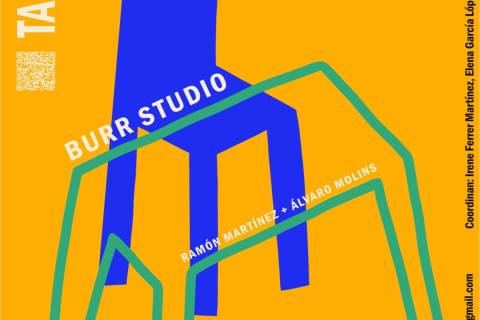 Cartel anunciador de la conferencia de BURR Studio.